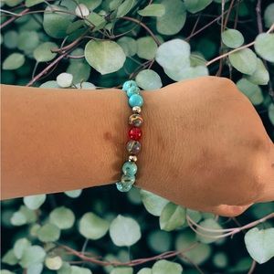 Handmade Natural Stone Turquoise Bracelet